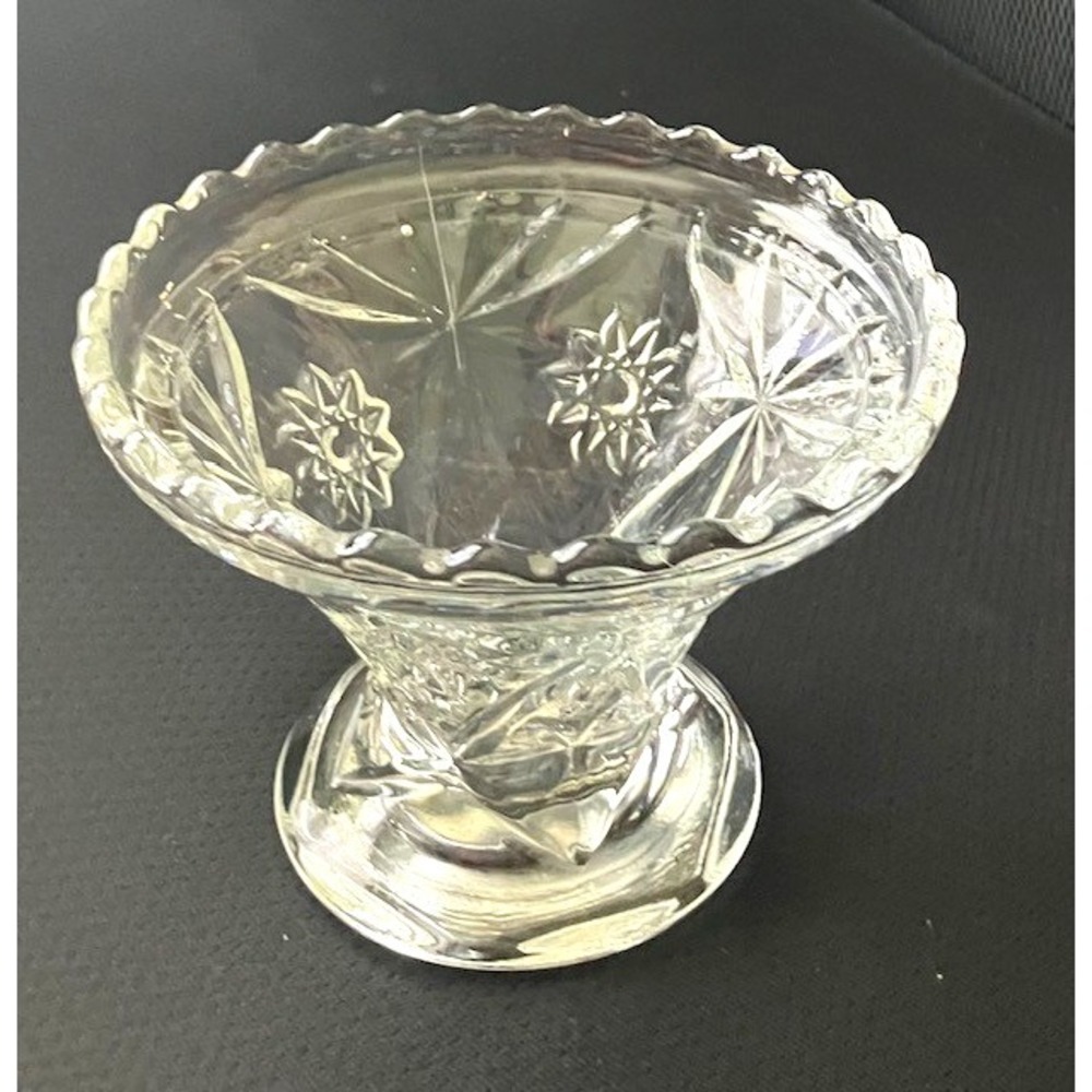 Vintage Anchor Hocking Clear Early American Base Pedestal for Punch Glass Bowl
